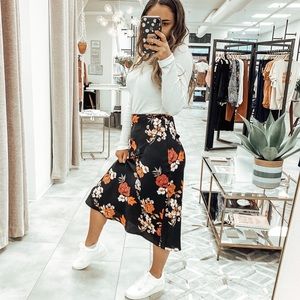 Floral MIDI Skirt